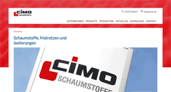 Desktop Screenshot of cimo.de