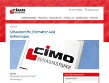 Tablet Screenshot of cimo.de